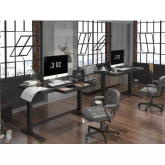 Delso WORKSTATION Masa electrica cu inaltime reglabila neagra Delso WORKSTATION Masa electrica cu inaltime reglabila neagra