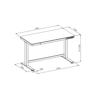 Delso WORKSTATION Masa electrica cu inaltime reglabila neagra Delso WORKSTATION Masa electrica cu inaltime reglabila neagra