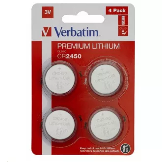 Baterie litiu VERBATIM CR2450 3V Pachet 4