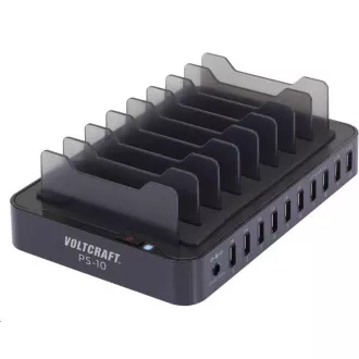 CONRAD Statie de incarcare USB cu suporturi pentru telefoane mobile si tablete VOLTCRAFT PS-10 10 x USB CONRAD Statie de incarcare USB cu suporturi pentru telefoane mobile si tablete VOLTCRAFT PS-10 10 x USB