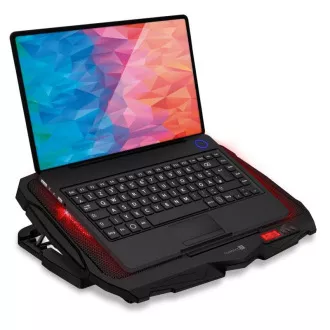 Placă de răcire pentru laptop CONNECT IT FrostWind cu iluminare din spate roșie, neagră Placă de răcire pentru laptop CONNECT IT FrostWind cu iluminare din spate roșie, neagră