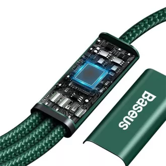 Baseus Rapid Series Rapid Series Cablu de încărcare / date 3in1 Type-C/ (Micro USB   Lightning PD 20W   USB-C) 1.5m verde