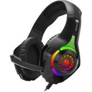 Căști gaming CONNECT IT BIOHAZARD cu microfon, 1xJack + USB, negru