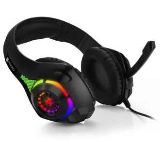 Căști gaming CONNECT IT BIOHAZARD cu microfon, 1xJack + USB, negru