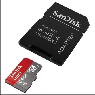 Card SanDisk MicroSDXC 32GB Ultra (80MB/s, Clasa 10, Android) + adaptor Card SanDisk MicroSDXC 32GB Ultra (80MB/s, Clasa 10, Android) + adaptor