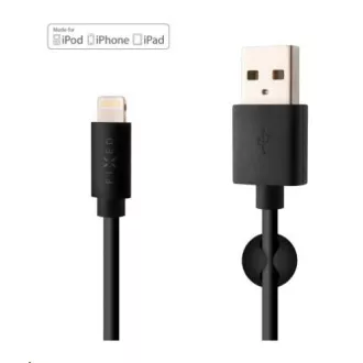 Cablu de date și încărcare fix, USB-A -> Lightning (MFI), 20 W, lungime 1 m, negru