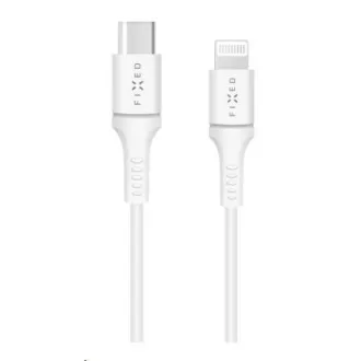 Cablu de date și încărcare fix, USB-C -> Lightning (MFI), suport PD, 60 W, lungime 2 m, alb