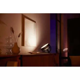 PHILIPS COL Iris Lampa de masa Hue White si ambianta de culoare, negru PHILIPS COL Iris Lampa de masa Hue White si ambianta de culoare, negru