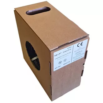 Cablu FTP LEXI-Net Cat5E, fir, dublu exterior PE+PVC, negru, 100m, cutie Cablu FTP LEXI-Net Cat5E, fir, dublu exterior PE+PVC, negru, 100m, cutie