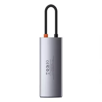 Baseus Metal Gleam Series 5in1 HUB Type-C (USB-C PD 100W, 3* USB 3.0, HDMI) gri