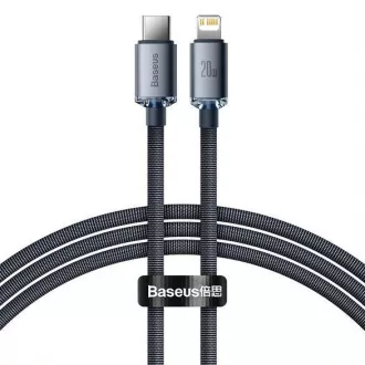 Baseus Crystal Shine Series USB-C Lightning 20W 1, 2m cablu de date, negru