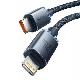 Baseus Crystal Shine Series USB-C Lightning 20W 1, 2m cablu de date, negru