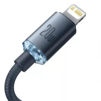 Baseus Crystal Shine Series USB-C Lightning 20W 1, 2m cablu de date, negru