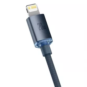 Baseus Crystal Shine Series USB-C/Lightning 20W Cablu de încărcare/date de 2 m, negru