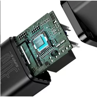 Adaptor de încărcare rapidă Baseus Super Si IC 30W negru