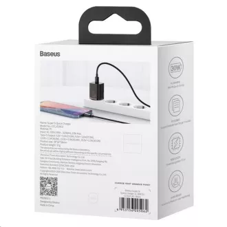 Adaptor de încărcare rapidă Baseus Super Si IC 30W negru