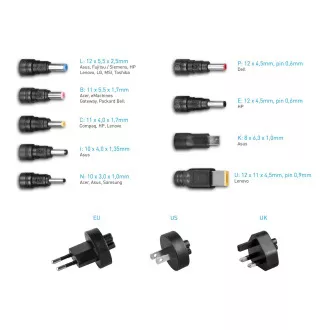 AVACOM QuickTIP 45W - adaptor universal pentru laptopuri 9 conectori AVACOM QuickTIP 45W - adaptor universal pentru laptopuri 9 conectori