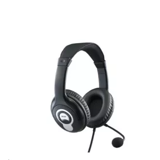 Căști cu cască ACER Over-the-Ear (OV-T690) -20Hz-20kHz, 94dB/mW, cablu de 2,4m, negru-gri