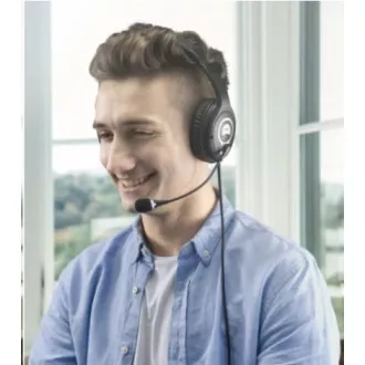 Căști cu cască ACER Over-the-Ear (OV-T690) -20Hz-20kHz, 94dB/mW, cablu de 2,4m, negru-gri