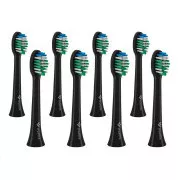 TrueLife SonicBrush Compact Heads Negru Standard Pachet de 8 bucăți