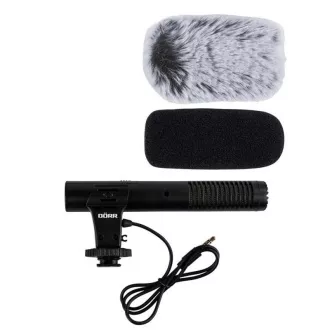 Doerr CV-02 Microfon stereo direcțional pentru camere și telefoane mobile Doerr CV-02 Microfon stereo direcțional pentru camere și telefoane mobile