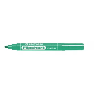 Marker Centropen 8550 pentru Flipchart vârf cilindric verde 2,5 mm Marker Centropen 8550 pentru Flipchart vârf cilindric verde 2,5 mm