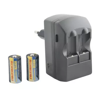 Kit de încărcare cu două canale AVACOM ACFRB pentru încărcarea bateriilor RCR123 + 2 bucăți RCR123