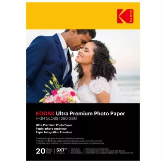 KODAK Ultra Premium Photo RC Gloss (280g/m2) 13x18cm 20 coli