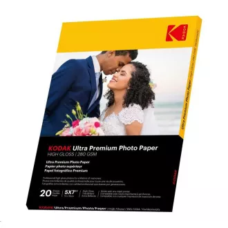 KODAK Ultra Premium Photo RC Gloss (280g/m2) 13x18cm 20 coli