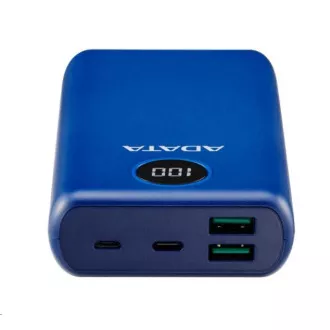 ADATA PowerBank P20000QCD - baterie externă pentru mobil/tabletă 20000mAh, 2, 1A, albastru (74Wh) ADATA PowerBank P20000QCD - baterie externă pentru mobil/tabletă 20000mAh, 2, 1A, albastru (74Wh)