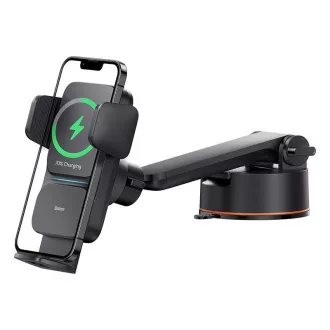 Baseus Wisdom Suport de aliniere automată Baseus Wisdom cu încărcare wireless 15W, negru Baseus Wisdom Suport de aliniere automată Baseus Wisdom cu încărcare wireless 15W, negru