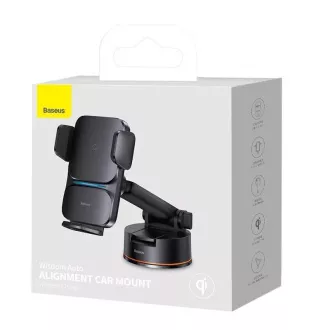 Baseus Wisdom Suport de aliniere automată Baseus Wisdom cu încărcare wireless 15W, negru Baseus Wisdom Suport de aliniere automată Baseus Wisdom cu încărcare wireless 15W, negru