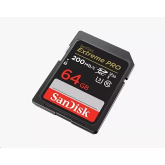 Card SanDisk SDXC 64GB Extreme PRO (200 MB/s Clasa 10, UHS-I U3 V30)