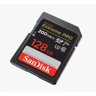 Card SanDisk SDXC 128GB Extreme PRO (200 MB/s Clasa 10, UHS-I U3 V30)