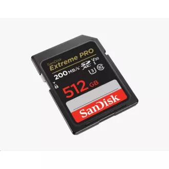 Card SanDisk SDXC 512GB Extreme PRO (200 MB/s Clasa 10, UHS-I U3 V30)