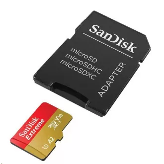 Card SanDisk micro SDXC 64GB Extreme (170 MB/s Class 10, UHS-I U3 V30)   adaptor