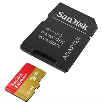 Card SanDisk micro SDXC Extreme de 128GB (190 MB/s Clasa 10, UHS-I U3 V30)   adaptor