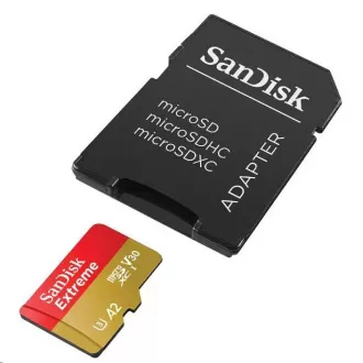 Card SanDisk micro SDXC 512GB Extreme (190 MB/s Class 10, UHS-I U3 V30)   adaptor