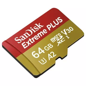 Card SanDisk micro SDXC 64GB Extreme PLUS (200 MB/s Class 10, UHS-I U3 V30)   adaptor