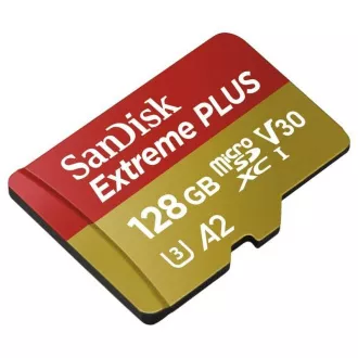 Card SanDisk micro SDXC 128GB Extreme PLUS (200 MB/s Class 10, UHS-I U3 V30)   adaptor