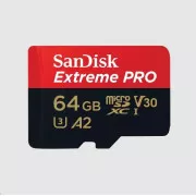 Card SanDisk micro SDXC 64GB Extreme PRO (200 MB/s Class 10, UHS-I U3 V30)   adaptor