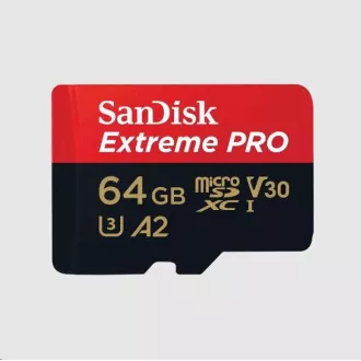 Card SanDisk micro SDXC 64GB Extreme PRO (200 MB/s Class 10, UHS-I U3 V30)   adaptor
