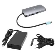 i-tec USB-C Metal Nano Dock HDMI/VGA cu LAN   PD 100 W   sursă de alimentare 77W (PD 65W)