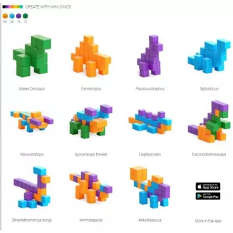 Kit magnetic PIXIO Mini Dinos Kit magnetic PIXIO Mini Dinos