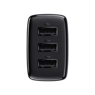 Baseus Compact Charger 3U 17W EU, negru