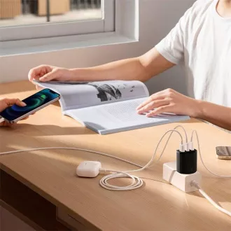 Baseus Compact Charger 3U 17W EU, negru