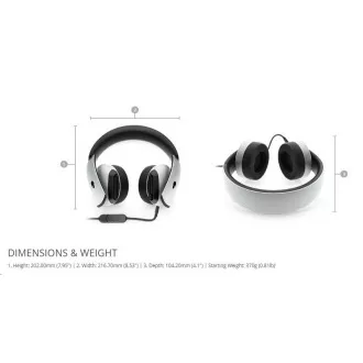 Căști de jocuri Dell Alienware 510H 7.1 - AW510H (Lunar Light) Căști de jocuri Dell Alienware 510H 7.1 - AW510H (Lunar Light)