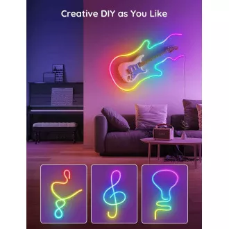 Govee Neon SMART bandă flexibilă cu LED-uri - RGBIC