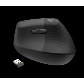 Logitech Wireless Mouse Lift for Business, grafit / negru Logitech Wireless Mouse Lift for Business, grafit / negru