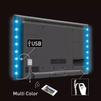 Solight LED RGB Strip pentru TV, 2x 50cm, USB, comutator, telecomandă